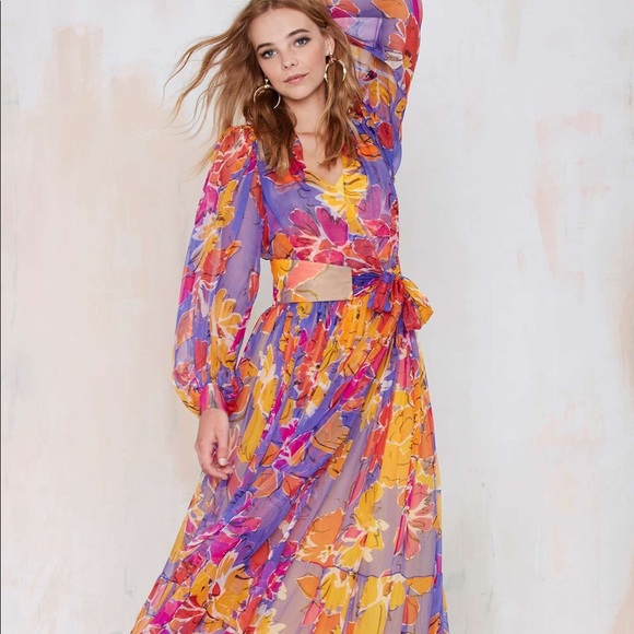 Vintage Givenchy Anzia Chiffon Silk Dress - Picture 1 of 2